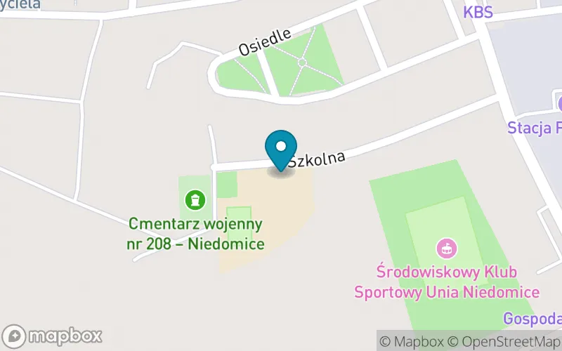 Lokalizacja: Szkoła Podstawowa im. Polskich Olimpijczyków z Oddziałami Sportowymi w Niedomicach