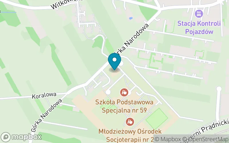 Lokalizacja: Szkoła Podstawowa Specjalna nr 59 w Młodzieżowym Ośrodku Wychowawczym w Krakowie