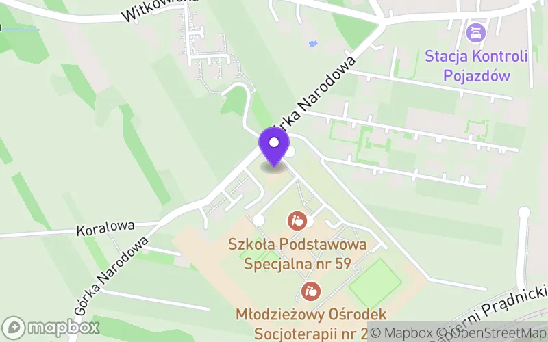Lokalizacja: Szkoła Branżowa Specjalna I Stopnia nr 59 w Krakowie w Młodzieżowym Ośrodku Socjoterapii nr 2 w Zespole Placówek Resocjalizacyjno-Socjoterapeutycznych w Krakowie