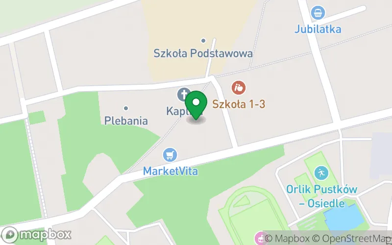 Lokalizacja: Publiczne Przedszkole z Oddziałami Integracyjnymi w Pustkowie-Osiedlu