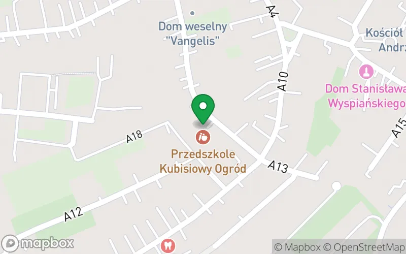 Lokalizacja: Niepubliczne Przedszkole "Kubisiowy Ogród"