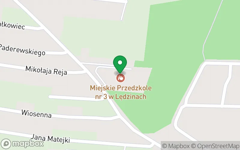 Lokalizacja: Miejskie Przedszkole nr 3 w Lędzinach