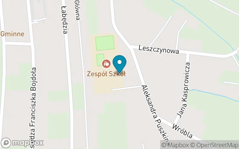 Lokalizacja: Szkoła Podstawowa w Wyrach