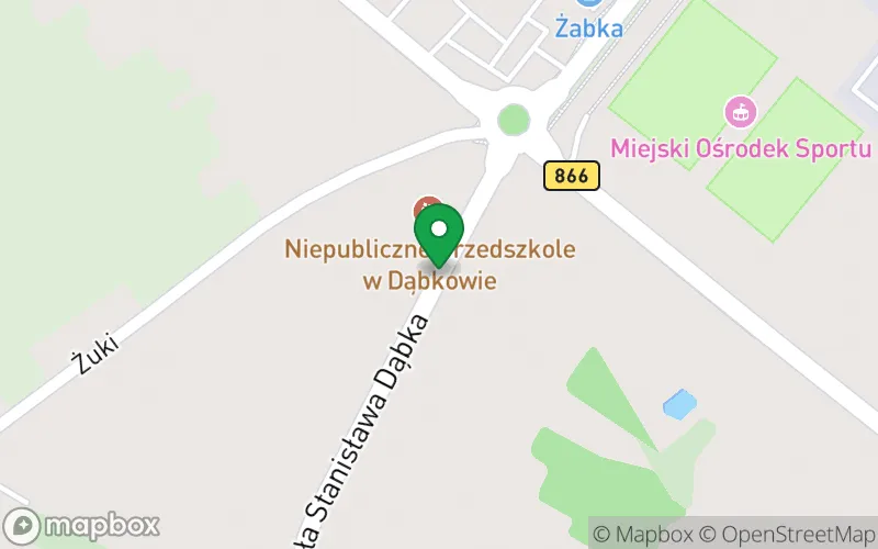 Lokalizacja: Niepubliczne Przedszkole "Kraina Malucha" w Dąbkowie