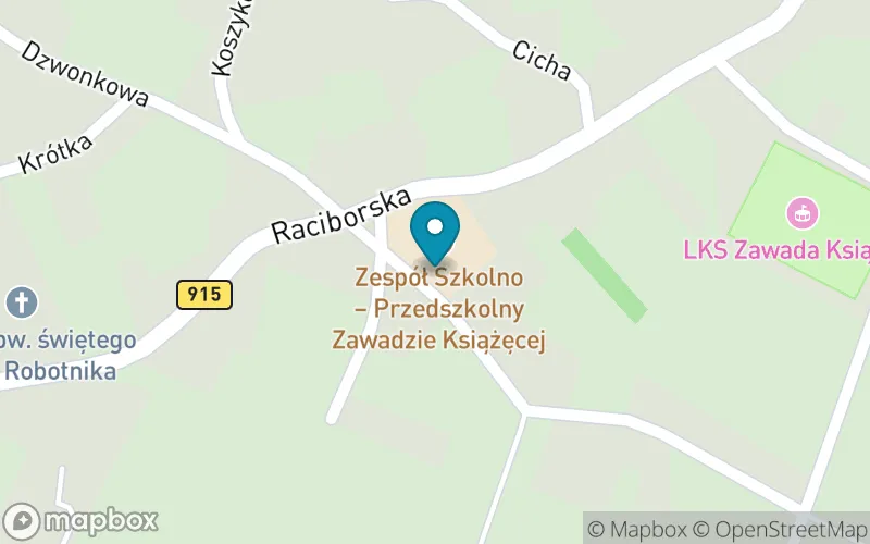 Lokalizacja: Zespół Szkolno - Przedszkolny w Zawadzie Książęcej - Szkoła Podstawowa