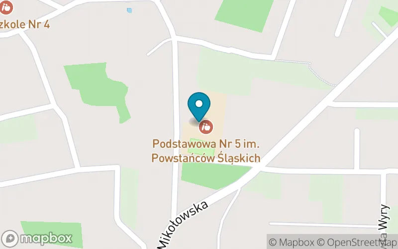 Lokalizacja: Szkoła Podstawowa nr 5 im. Powstańców Śląskich w Łaziskach Górnych
