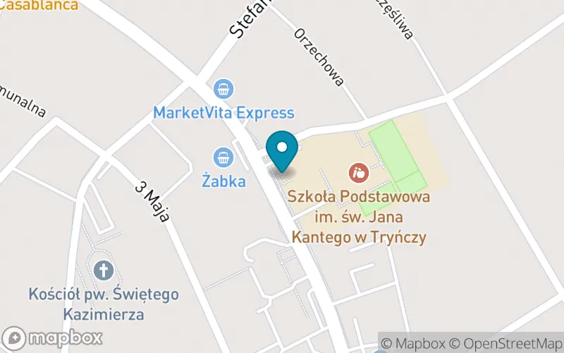 Lokalizacja: Szkoła Podstawowa im. Św. Jana Kantego w Tryńczy