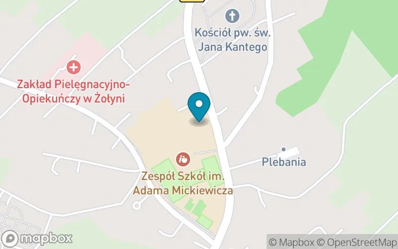 Lokalizacja: Szkoła Podstawowa nr 1 im. Św. Jana Kantego w Żołyni