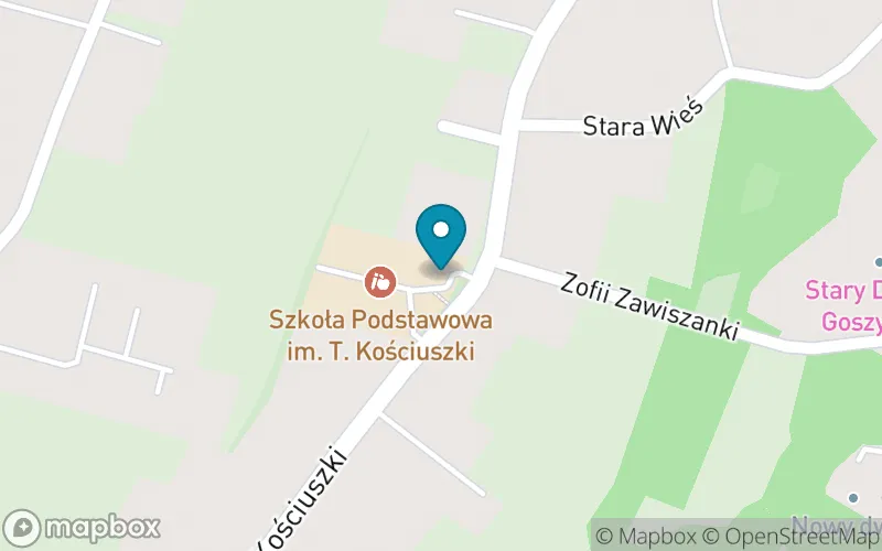 Lokalizacja: Szkoła Podstawowa im. T. Kościuszki w Goszycach