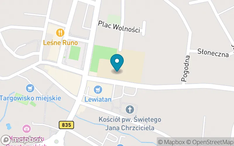 Lokalizacja: Szkoła Podstawowa w Sieniawie im. Tadeusza Kościuszki Ul. Rynek 4 37-530 Sieniawa