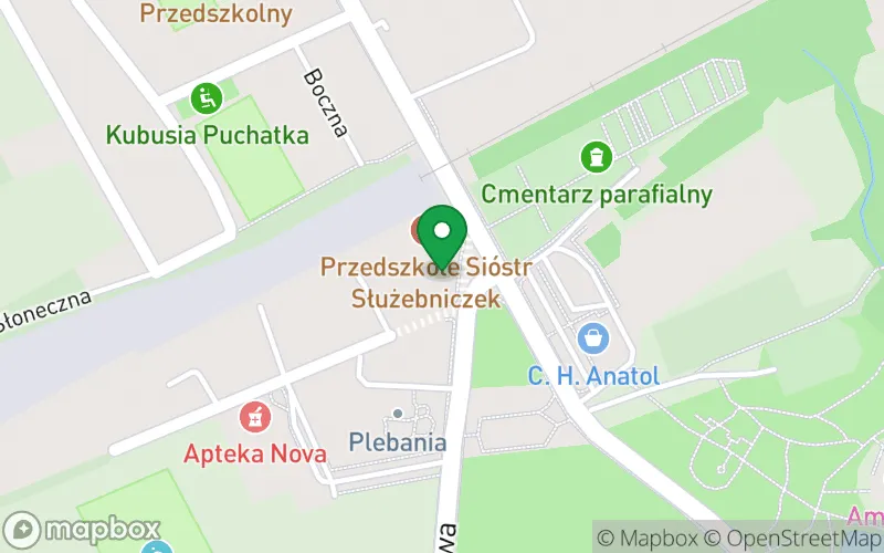 Lokalizacja: Katolickie Przedszkole Niepubliczne Sióstr Służebniczek NMP Npim. Aniołów Stróżóww Ornontowicach