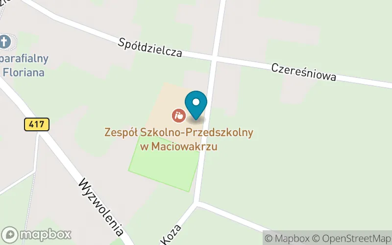 Lokalizacja: Publiczna Szkoła Podstawowa w Maciowakrzu