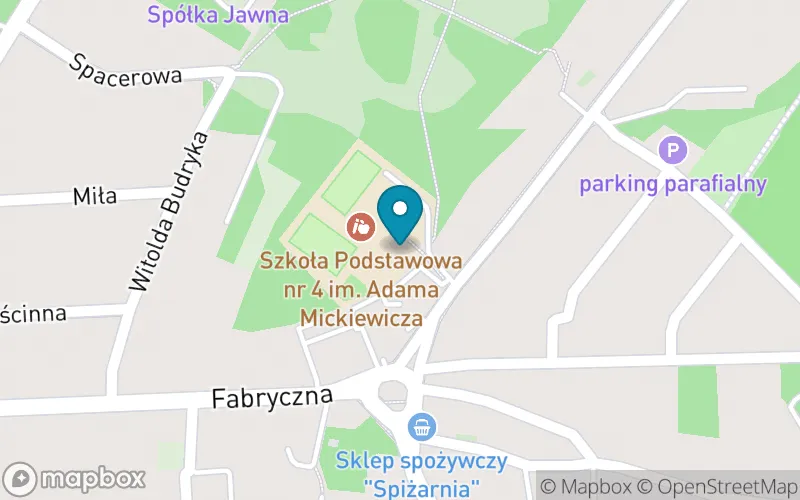 Lokalizacja: Szkoła Podstawowa nr 4 im. Adama Mickiewicza w Jaworznie