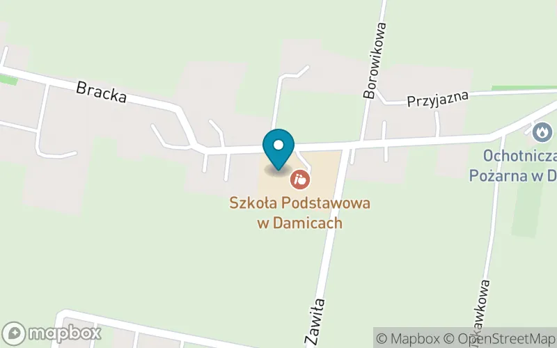 Lokalizacja: Szkoła Podstawowa im. Wojska Polskiego w Damicach