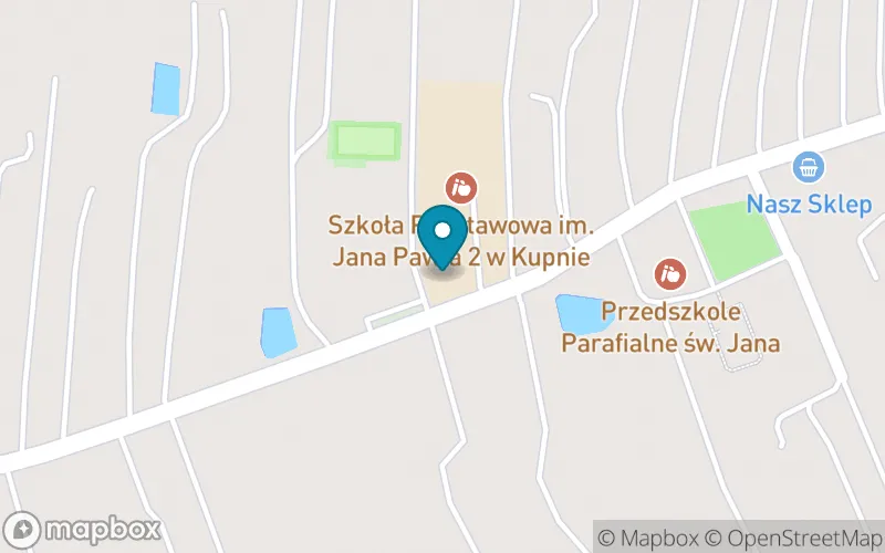 Lokalizacja: Szkoła Podstawowa im. Jana Pawła II w Kupnie