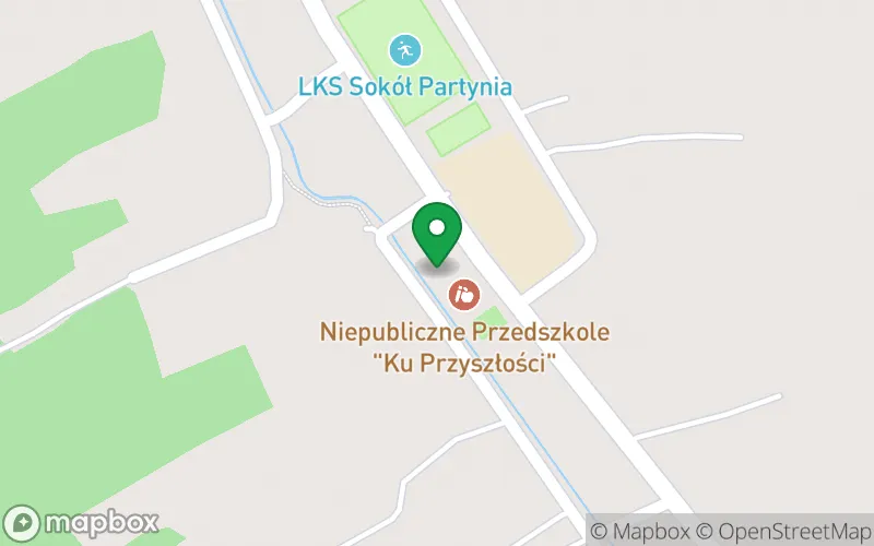 Lokalizacja: Niepubliczne Przedszkole "Ku Przyszłości" w Partyni z Oddziałami Zamiejscowymi w Dulczy Wielkiej, Rudzie i Zgórsku