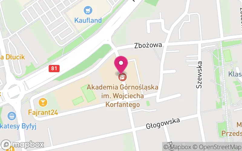 Lokalizacja: Akademia Górnośląska im. Wojciecha Korfantego