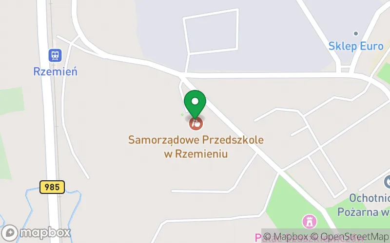 Lokalizacja: Samorządowe Przedszkole w Rzemieniu