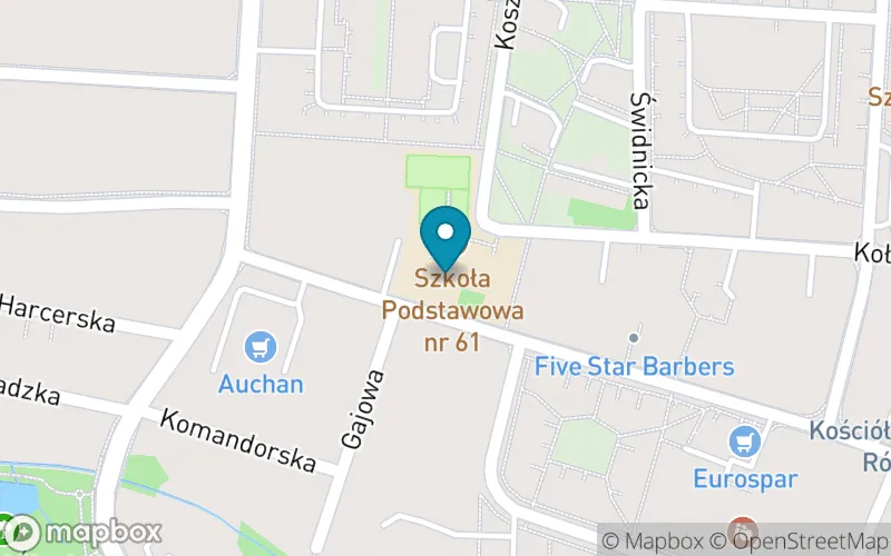 Lokalizacja: Szkoła Podstawowa nr 61 im. Polskich Kawalerów Maltańskich Specjalna