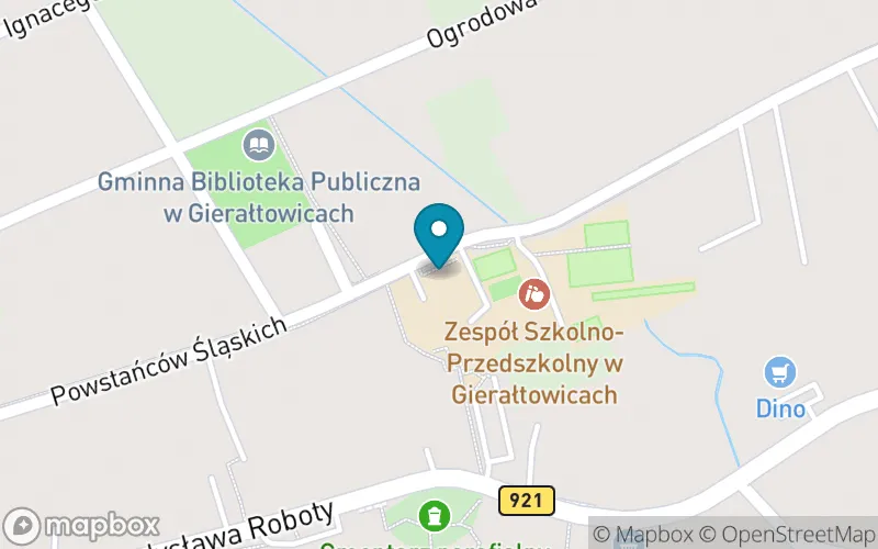 Lokalizacja: Szkoła Podstawowa im. Gustawa Morcinka w Gierałtowicach