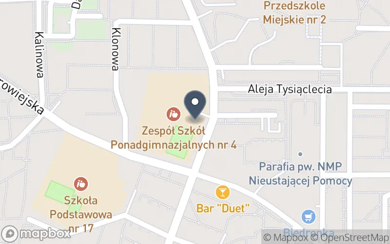 Lokalizacja: Zespół Szkół Ponadpodstawowych nr 4 im. Królowej Jadwigi w Jaworznie