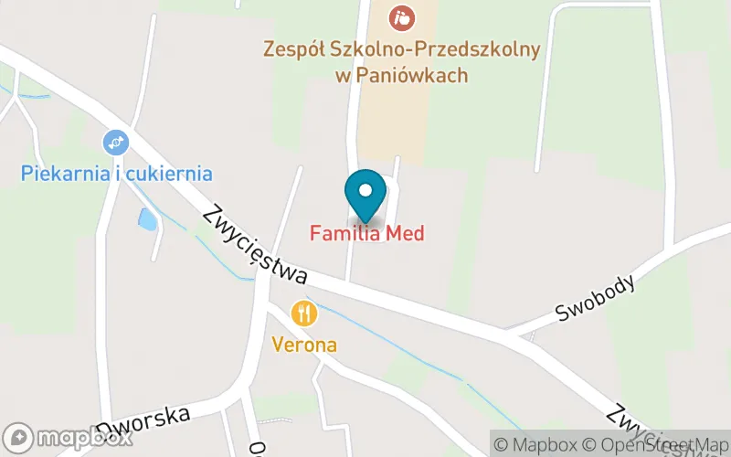 Lokalizacja: Szkoła Podstawowa z Oddziałami Integracyjnymi im. Jana Pawła II w Paniówkach