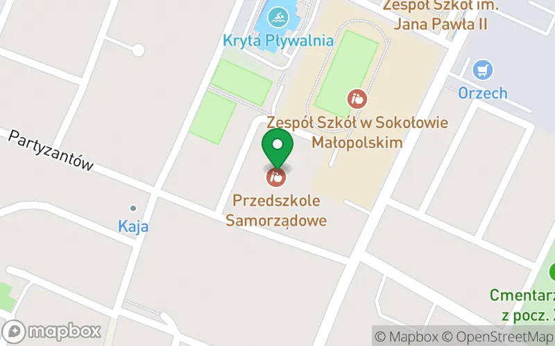 Lokalizacja: Przedszkole Samorządowe w Sokołowie Małopolskim