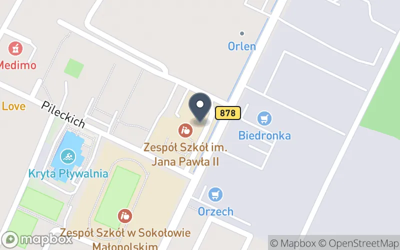 Lokalizacja: Zespół Szkół im. Jana Pawła II w Sokołowie Małpolskim