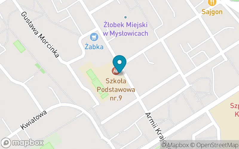 Lokalizacja: Szkoła Podstawowa nr 9 im. Bernarda Świerczyny w Mysłowicach