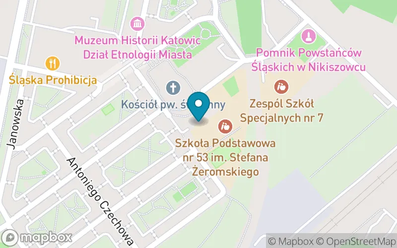 Lokalizacja: Szkoła Podstawowa nr 53 im. Stefana Żeromskiego w Katowicach
