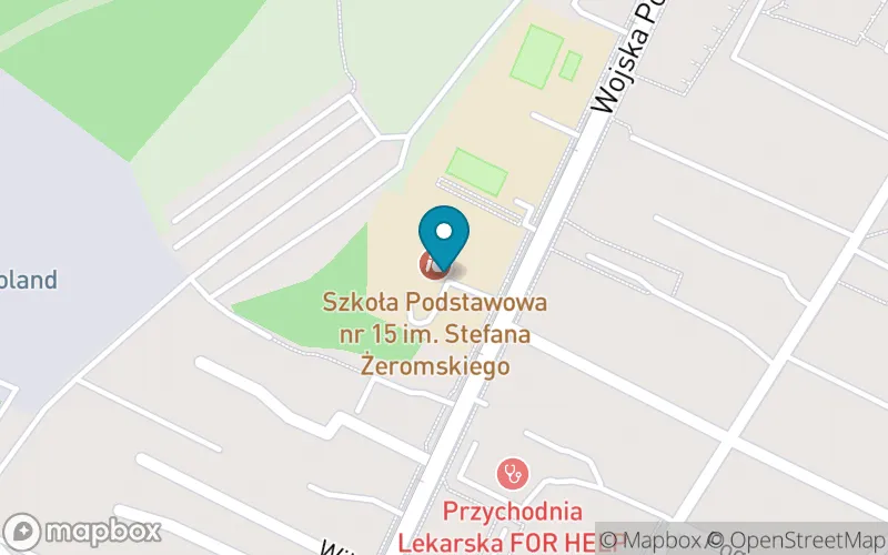 Lokalizacja: Szkoła Podstawowa nr 15 im. Stefana Żeromskiego w Sosnowcu