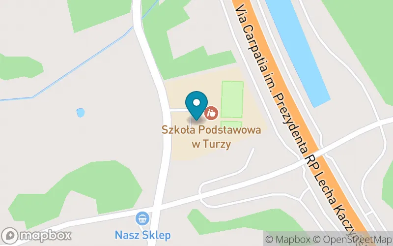 Lokalizacja: Szkoła Podstawowa w Turzy