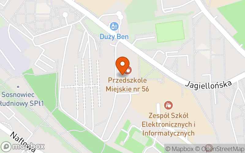 Lokalizacja: Żłobek Oddział nr 2 (Zespół Żłobka i Klubów Dziecięcych siedziba : ul. B. Prusa 253A, Sosnowiec)