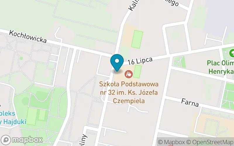 Lokalizacja: Szkoła Podstawowa nr 32 im. Ks. J. Czempiela