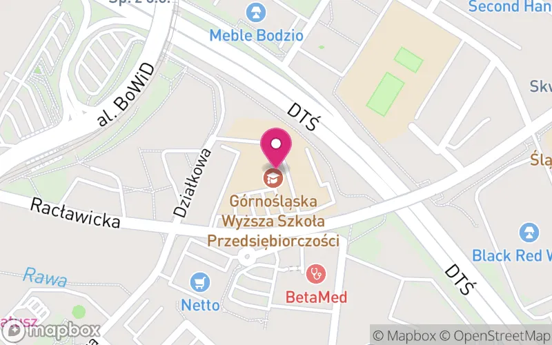 Lokalizacja: Górnośląska Wyższa Szkoła Przedsiębiorczości