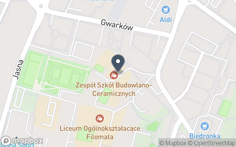 Lokalizacja: Zespół Szkół Budowlano-Ceramicznych w Gliwicach