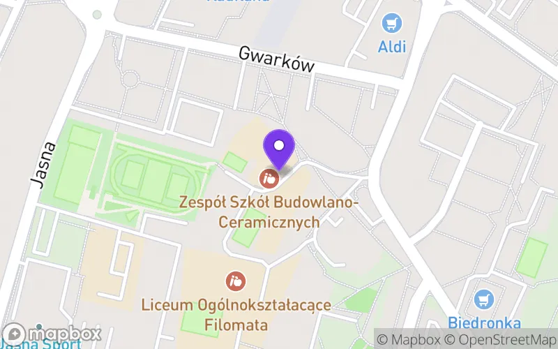 Lokalizacja: Branżowa Szkoła I Stopnia nr 4 w Gliwicach