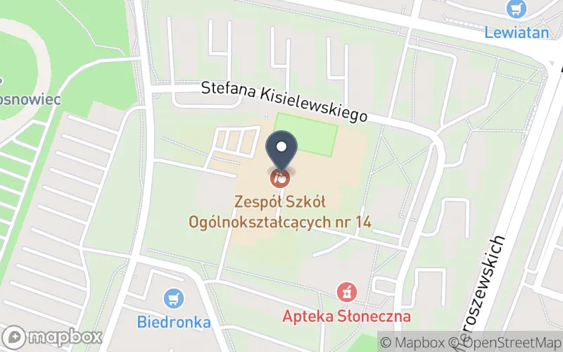 Lokalizacja: Zespół Szkół Ogólnokształcących nr 14 w Sosnowcu