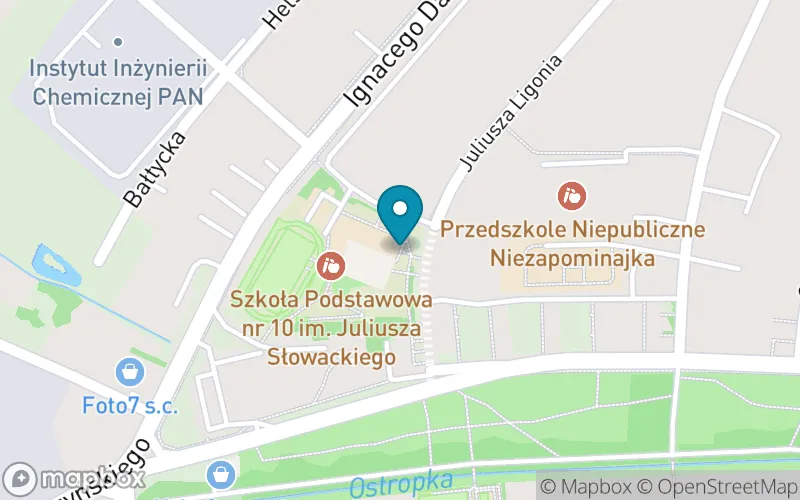 Lokalizacja: Szkoła Podstawowa z Oddziałami Integracyjnymi nr 10 im. Juliusza Słowackiego w Gliwicach