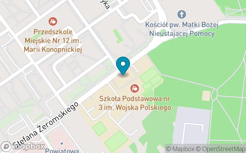 Lokalizacja: Szkoła Podstawowa nr 3 im. Wojska Polskiego w Mielcu