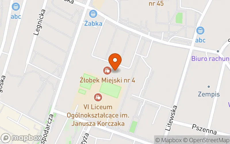 Lokalizacja: Żłobek Oddział nr 4 (Zespół Żłobka i Klubów Dziecięcych siedziba : ul. B. Prusa 253A, Sosnowiec)