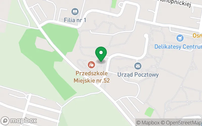 Lokalizacja: Przedszkole Miejskie nr 52 w Sosnowcu