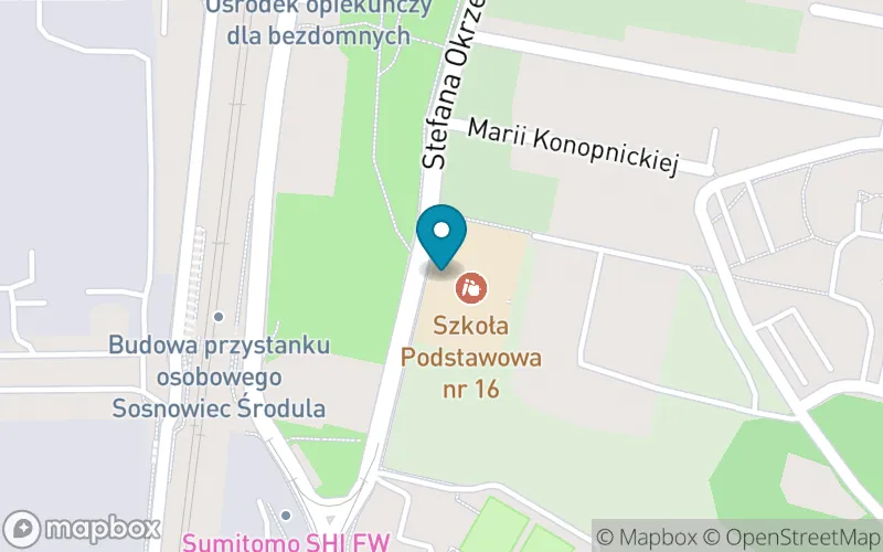 Lokalizacja: Szkoła Podstawowa nr 16 im. Jana Matejki w Sosnowcu