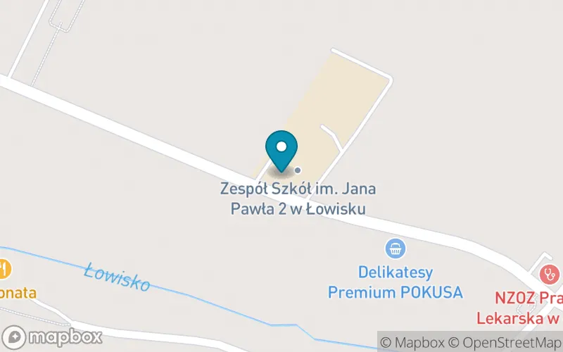 Lokalizacja: Szkoła Podstawowa im. Jana Pawła II w Łowisku