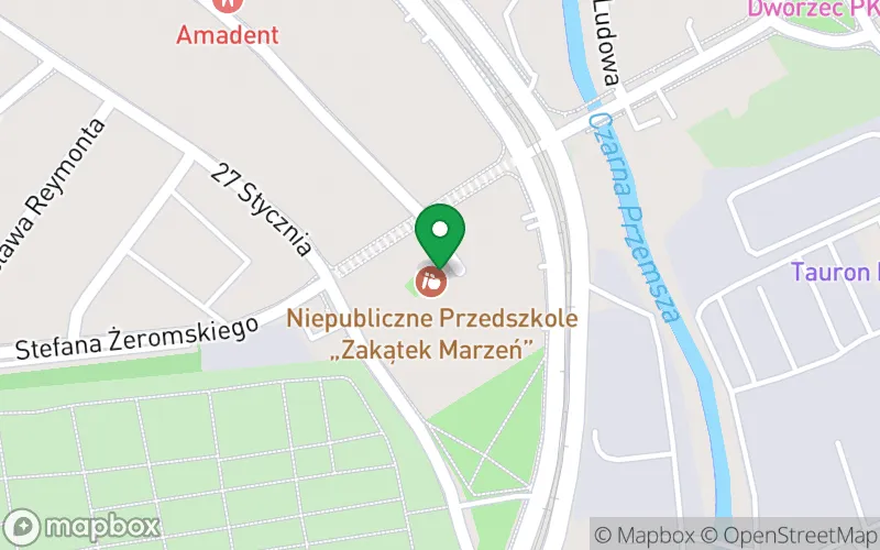 Lokalizacja: Niepubliczne Przedszkole "Zakątek Marzeń" w Będzinie