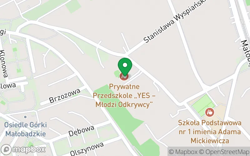Lokalizacja: Prywatne Przedszkole "Yes - Młodzi Odkrywcy" w Będzinie
