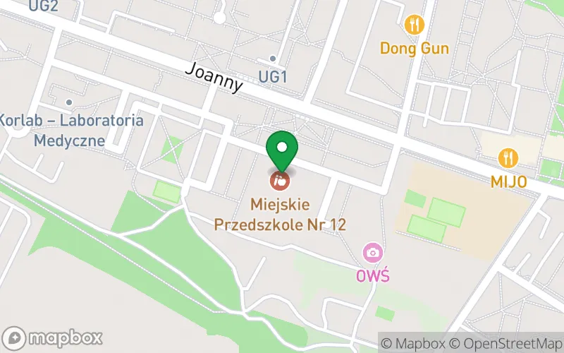 Lokalizacja: Miejskie Przedszkole nr 12 z Oddziałami Integracyjnymi