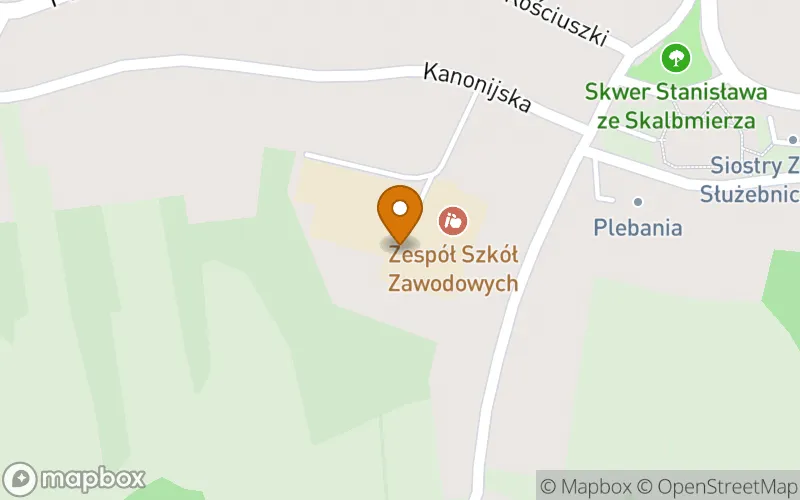 Lokalizacja: Szkoła Policealna w Zespole Szkół Zawodowych w Skalbmierzu