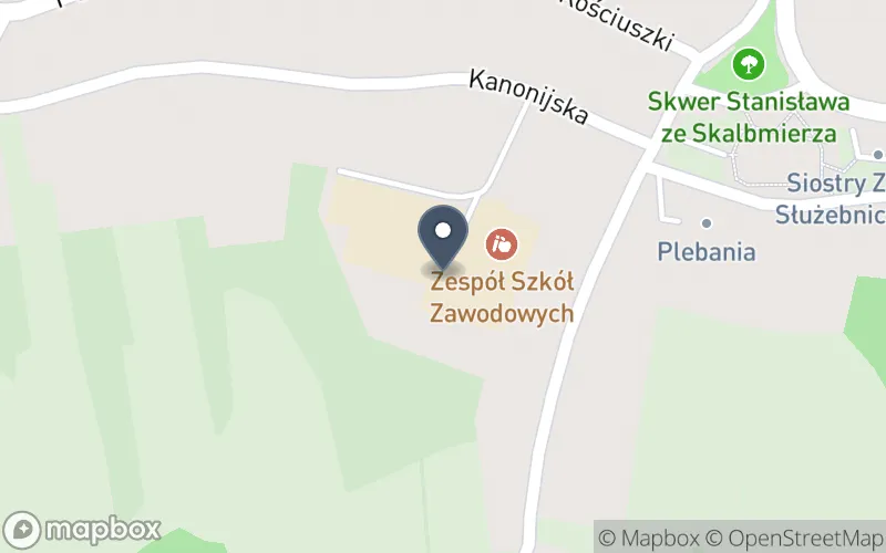 Lokalizacja: Zespół Szkół Zawodowych w Skalbmierzu