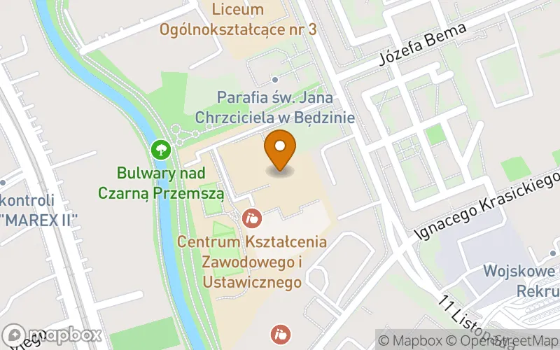 Lokalizacja: Szkoła Policealna w Będzinie